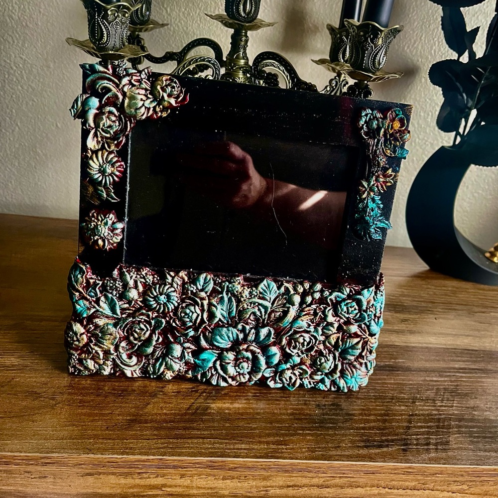 Floral Embellished Picture Frame